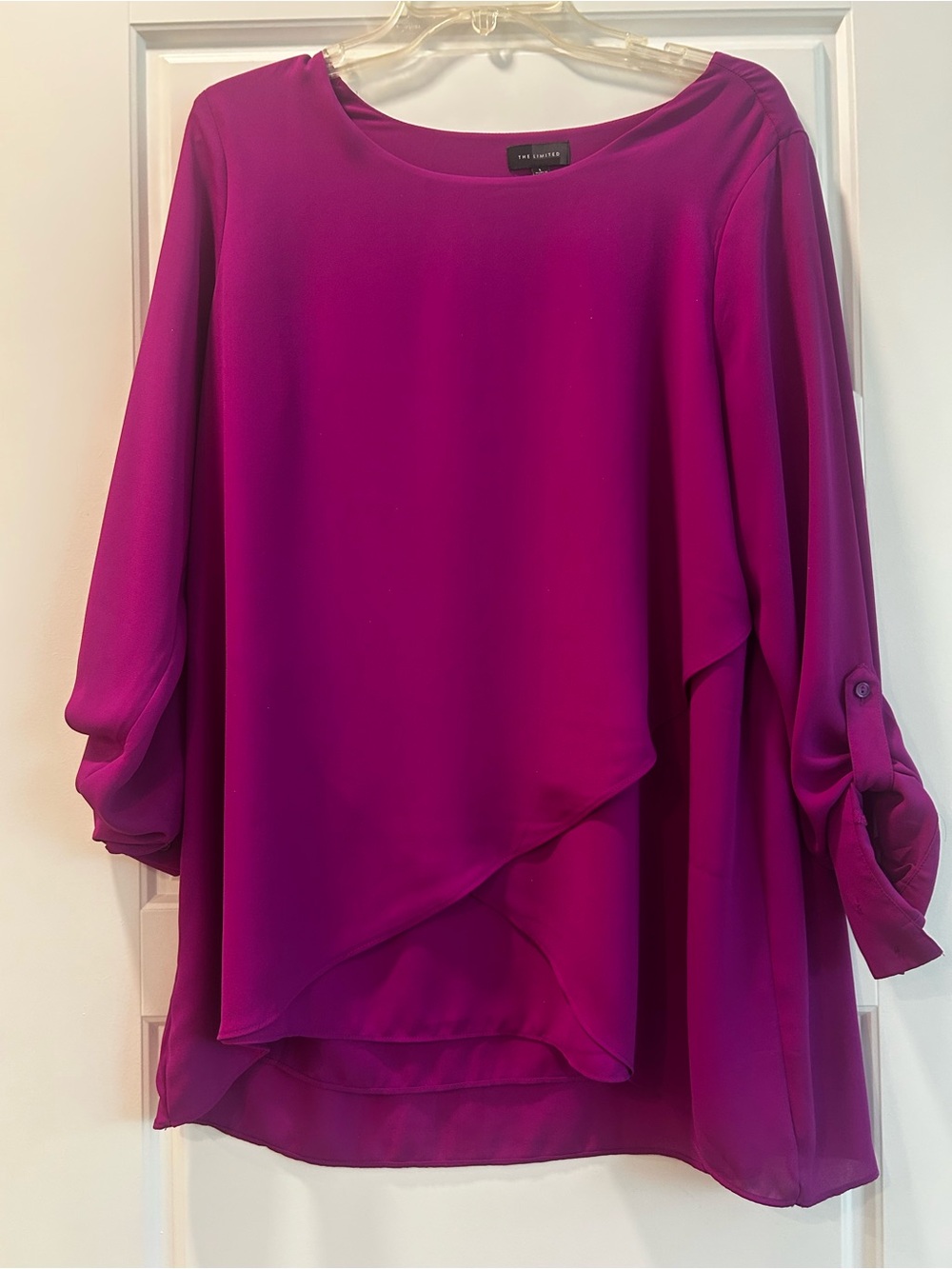 Fuchsia Asymmetric Layered Tunic